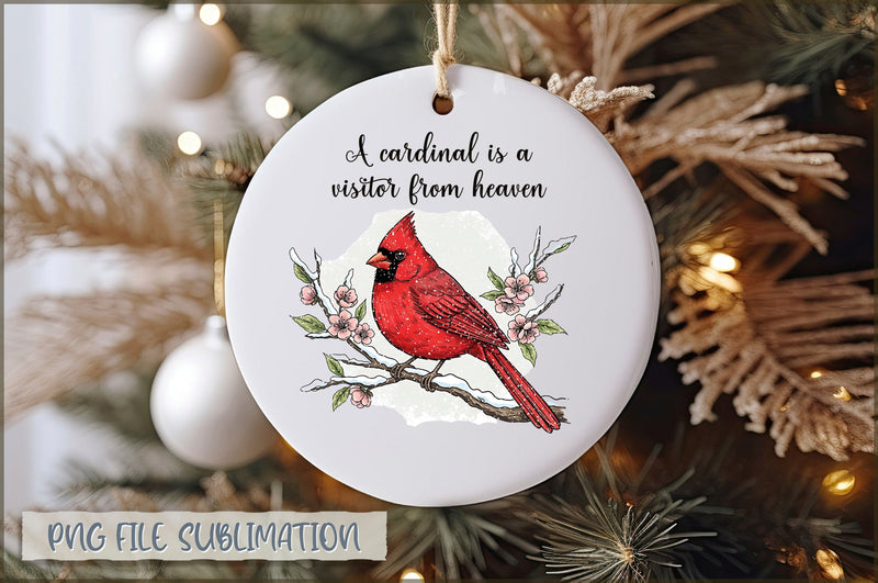 Christmas Cardinal Ornaments PNG Sublimation Shetara Begum 