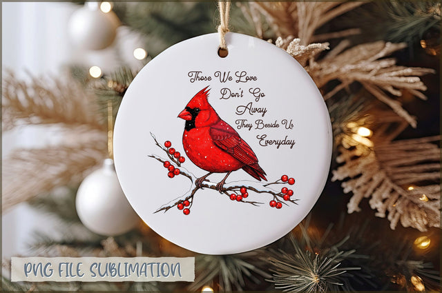 Christmas Cardinal Ornaments PNG Sublimation Shetara Begum 