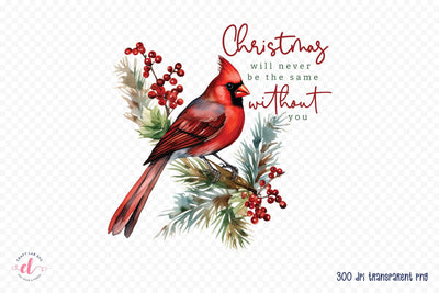 Christmas Cardinal PNG Sublimation Sublimation CraftLabSVG 