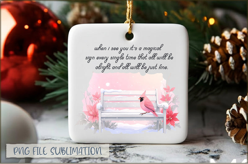 Christmas Cardinal PNG Sublimation Sublimation Shetara Begum 