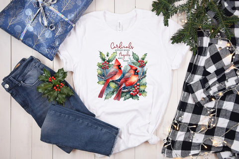 Christmas Cardinal Sublimation Design Sublimation CraftLabSVG 
