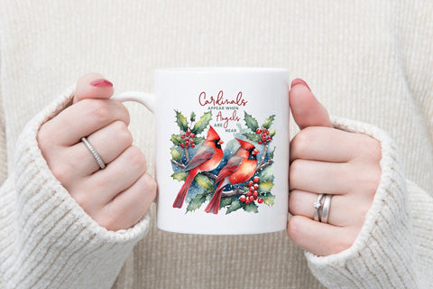 Christmas Cardinal Sublimation Design Sublimation CraftLabSVG 