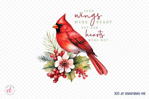 Christmas Cardinal Sublimation Design Sublimation CraftLabSVG 