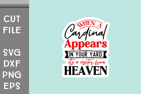 Christmas Cardinals Sticker SVG SVG Svgcraft 