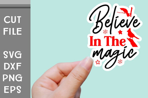 Christmas Cardinals Sticker SVG SVG Svgcraft 