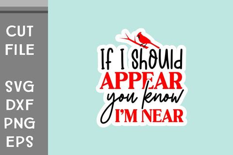 Christmas Cardinals Sticker SVG SVG Svgcraft 