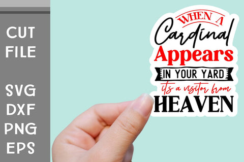 Christmas Cardinals Sticker SVG SVG Svgcraft 