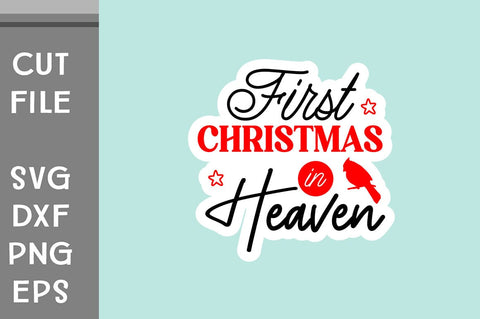 Christmas Cardinals Sticker SVG SVG Svgcraft 