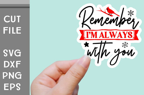 Christmas Cardinals Sticker SVG SVG Svgcraft 