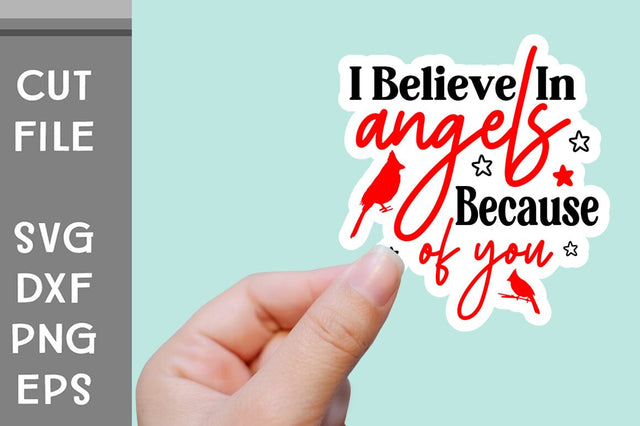 Christmas Cardinals Sticker SVG SVG Svgcraft 