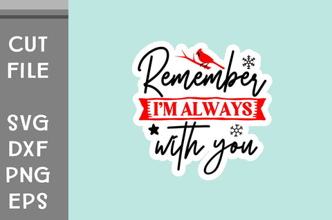 Christmas Cardinals Sticker SVG SVG Svgcraft 