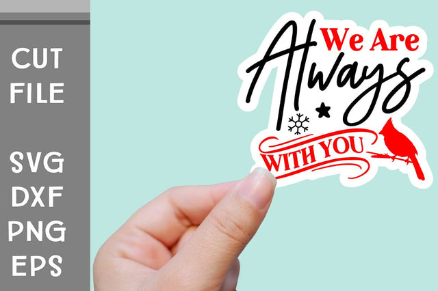 Christmas Cardinals Sticker SVG SVG Svgcraft 