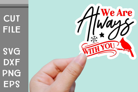 Christmas Cardinals Sticker SVG SVG Svgcraft 