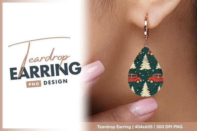 Christmas cars and trees festive pattern Sublimation Regulrcrative 