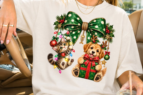 Christmas Cat & Dog PNG Sublimation Sublimation nirmal108roy 