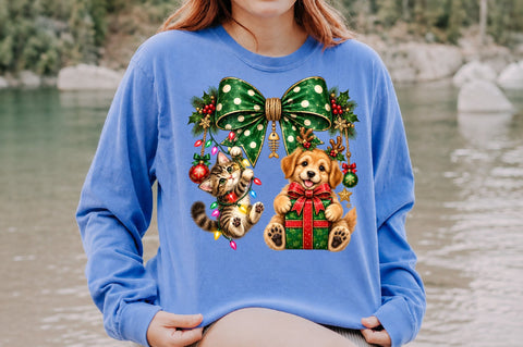 Christmas Cat & Dog PNG Sublimation Sublimation nirmal108roy 