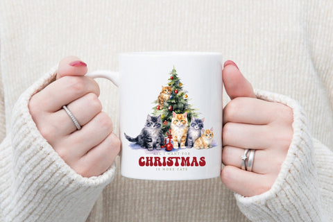 Christmas Cat PNG Sublimation Design Sublimation CraftLabSVG 