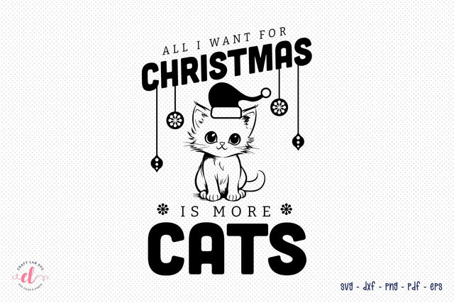 Christmas Cat SVG Design SVG CraftLabSVG 