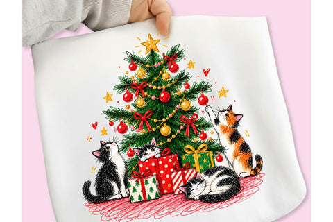 Christmas Cat Tree PNG, Funny Christmas PNG Sublimation DesignPlante 503 