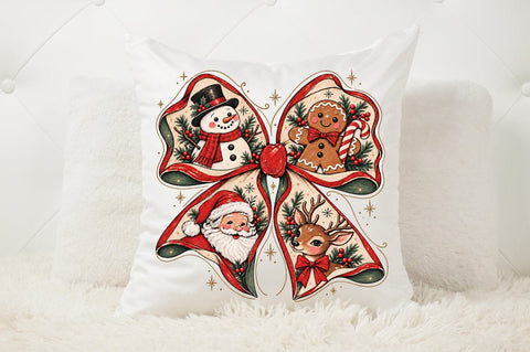Christmas Character Bow PNG Sublimation Pickled Thistle Creative 