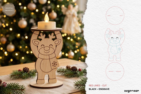 Christmas Character Candle Holders SVG Bundle SVG SvgOcean 