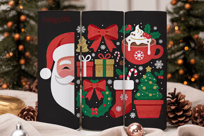 Christmas Cheer 20oz Tumbler Wrap Sublimation DesignSVG 