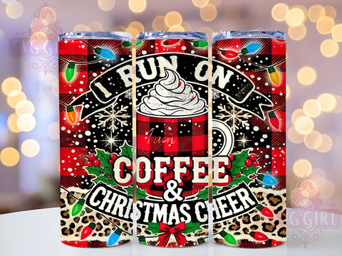 Christmas Cheer Coffee Lover Tumbler, Christmas Cheer Tumbler, 20oz Sublimation Design, Holiday Coffee Tumbler, Funny Christmas Tumbler, Festive Drinkware, Coffee Lover Gift Sublimation SvggirlplusArt 