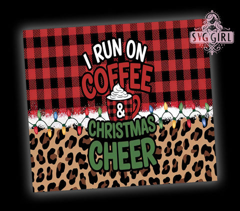 Christmas Cheer Coffee Lover Tumbler, Christmas Cheer Tumbler, 20oz Sublimation Design, Holiday Coffee Tumbler, Funny Christmas Tumbler, Festive Drinkware, Coffee Lover Gift Sublimation SvggirlplusArt 