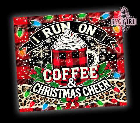 Christmas Cheer Coffee Lover Tumbler, Christmas Cheer Tumbler, 20oz Sublimation Design, Holiday Coffee Tumbler, Funny Christmas Tumbler, Festive Drinkware, Coffee Lover Gift Sublimation SvggirlplusArt 