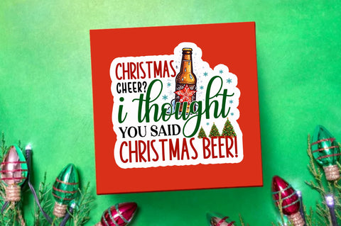 Christmas cheer i Sticker Design Sublimation Regulrcrative 