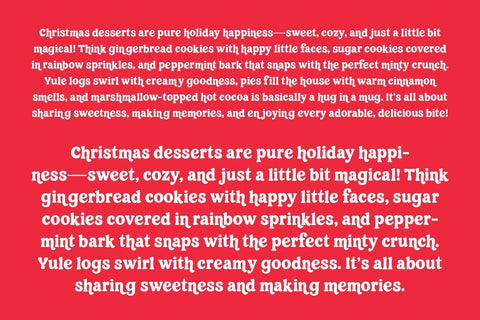 Christmas Cheer Retro Font Miss Tiina 