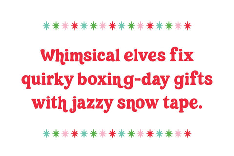 Christmas Cheer Retro Font Miss Tiina 