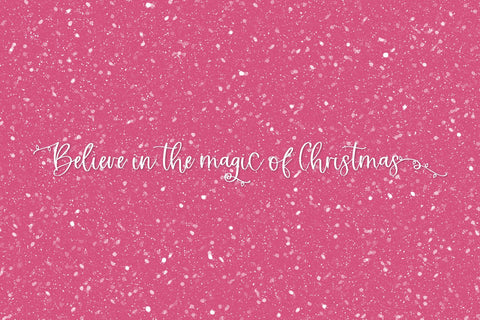 Christmas Cheer Script Font Beck McCormick 