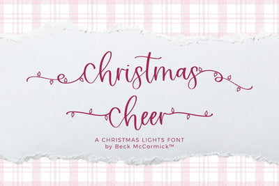 Christmas Cheer Script Font Beck McCormick 