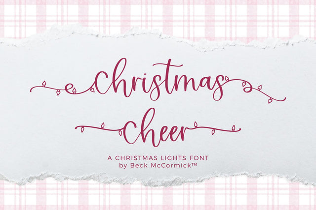Christmas Cheer Script Font Beck McCormick 