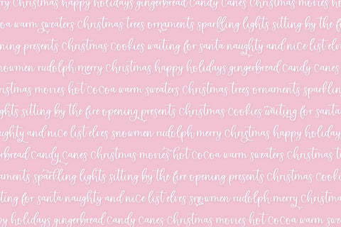 Christmas Cheer Script Font Beck McCormick 