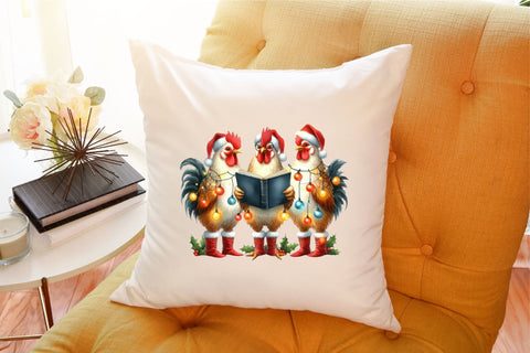 Christmas Chicken Sublimation Clipart Sublimation designartist 