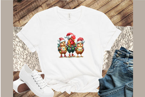 Christmas Chicken Sublimation Clipart Sublimation designartist 