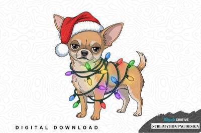Christmas chihuahua sublimation png design Sublimation Regulrcrative 