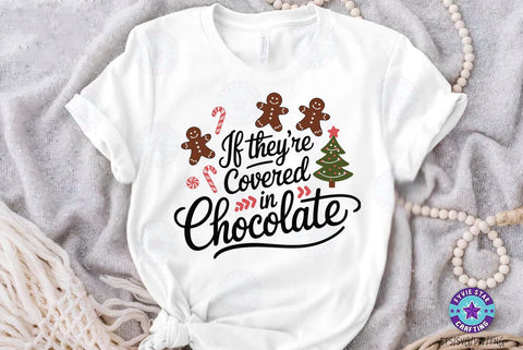 Christmas chocolate SVG , Christmas T shirt, Christmas Illustration SVG FiveStarCrafting 