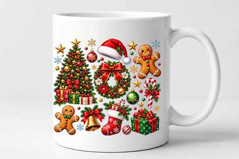Christmas Clipart Elements PNG SVG BillahCrafts 