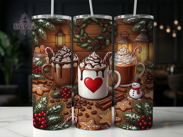 Christmas Cocoa Bar 20oz Tumbler, Christmas Cocoa Bar, Cocoa Bar Tumbler, Christmas Cocoa, Cocoa Tumbler Wrap, Holiday Cocoa Bar, Cocoa Bar PNG, 20oz Tumbler Wrap Sublimation SvggirlplusArt 