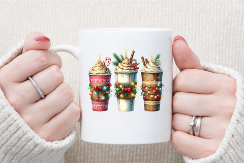 Christmas Coffee Bundle of 24 PNG Sublimation designartist 