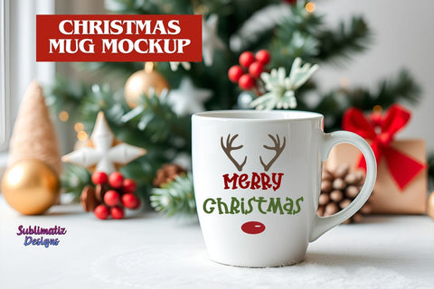 Christmas Coffee Mug Mockup Mock Up Photo Sublimatiz Designs 