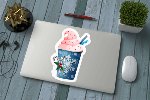 Christmas coffee Stickers Design Sublimation Regulrcrative 