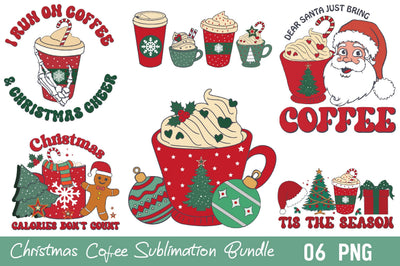 Christmas Coffee Sublimation Bundle Sublimation Rupkotha 