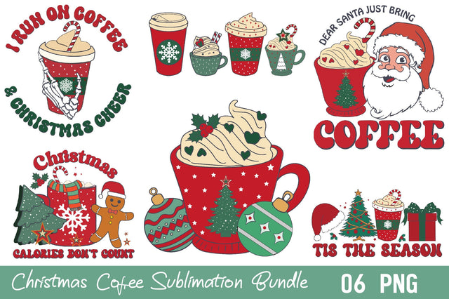 Christmas Coffee Sublimation Bundle Sublimation Rupkotha 