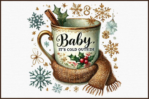 Christmas Coffee Sublimation Clipart Sublimation designartist 