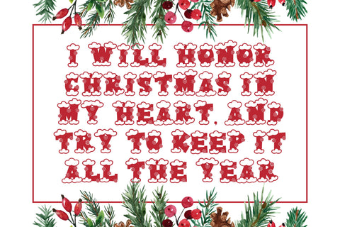 Christmas College Font Dm Letter Studio 