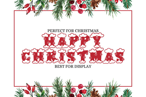 Christmas College Font Dm Letter Studio 